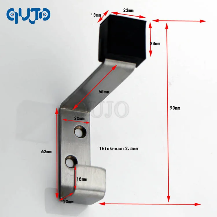 304 стопор двери из нержавеющей стали для пальто и шляпы крюк с дверным стопом Висячие пальто и шляпы дверные стопы