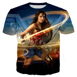 Wonder Woman футболки Diana Prince 3d печать для мужчин и женщин модная футболка/Толстовка/худи Повседневный Уличная Стиль Топы T52