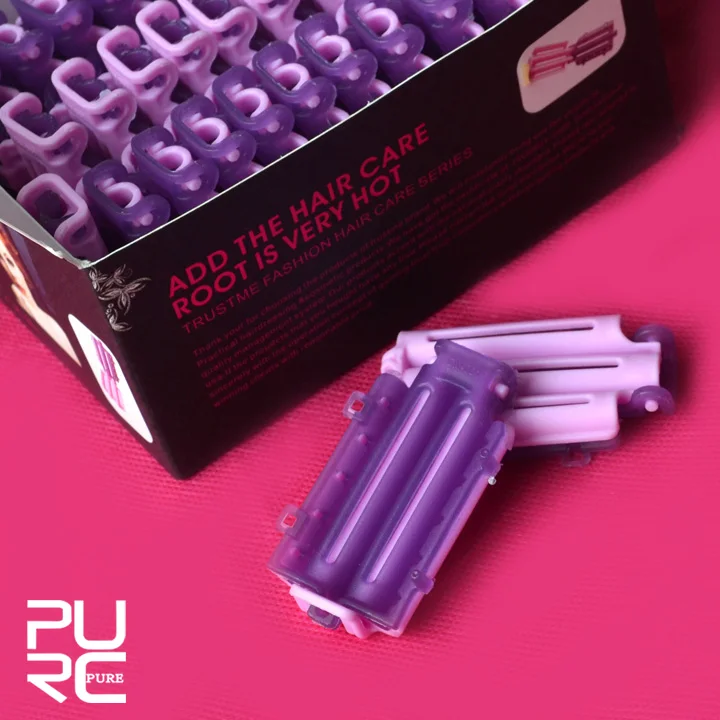 

Professional perm clips free shipping wholesale hair salon tools purple hair roller