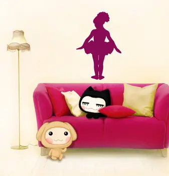 

WALL VINYL STICKER DECALS MURAL BALLET DANCER LITTLE GIRL BALLERINA