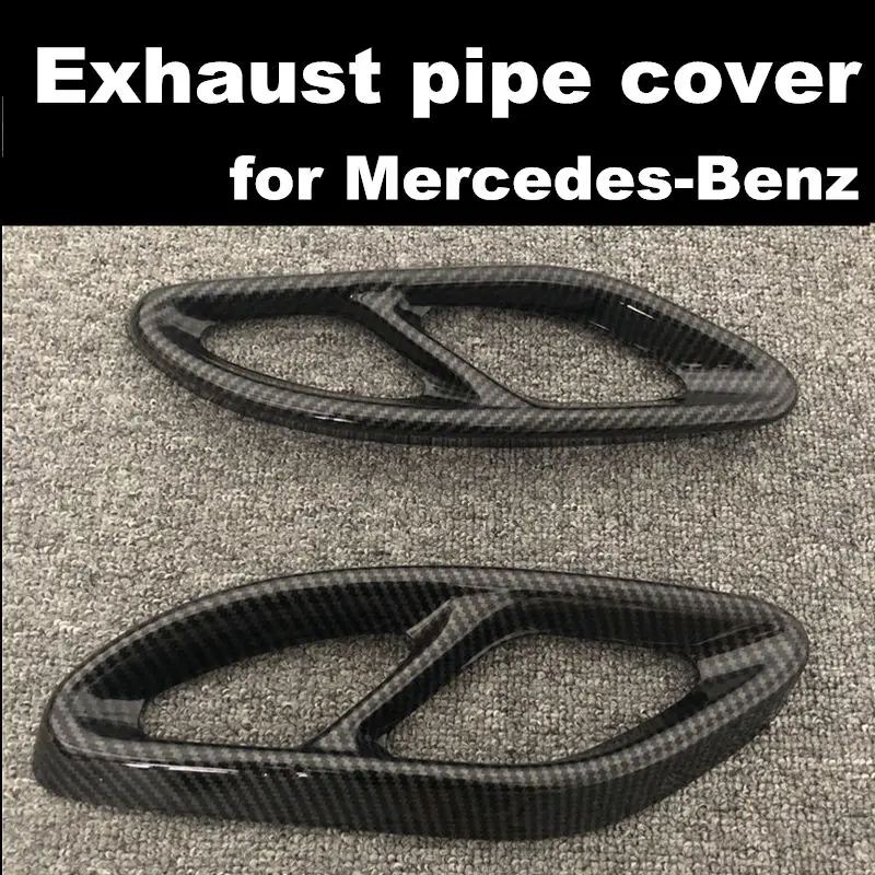 

Free Shipping Exhaust Pipe Cover Trim for mercedes benz A B Class CLA W176 W246 W117 A Pair Car Stainless Steel Car Accessory