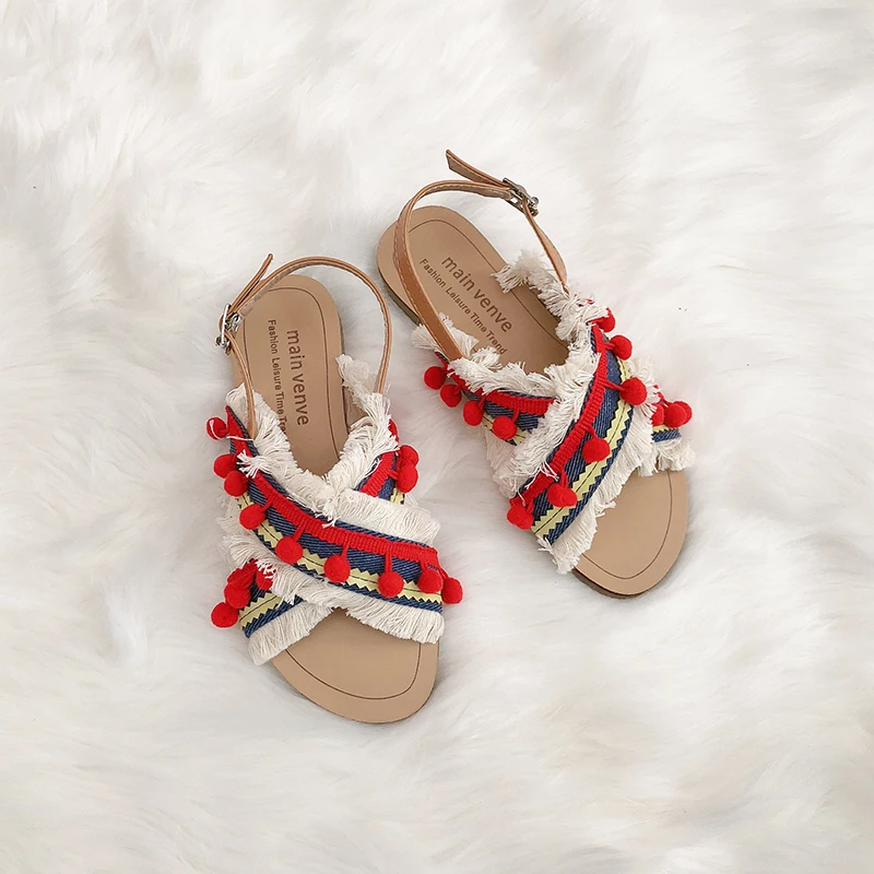 

Sandals Women Bohemia Sandalias Mujer 2019 New Lady Summer Sandals Girls Fashion Sandal Sapato Feminino Red Yellow Flat Heel