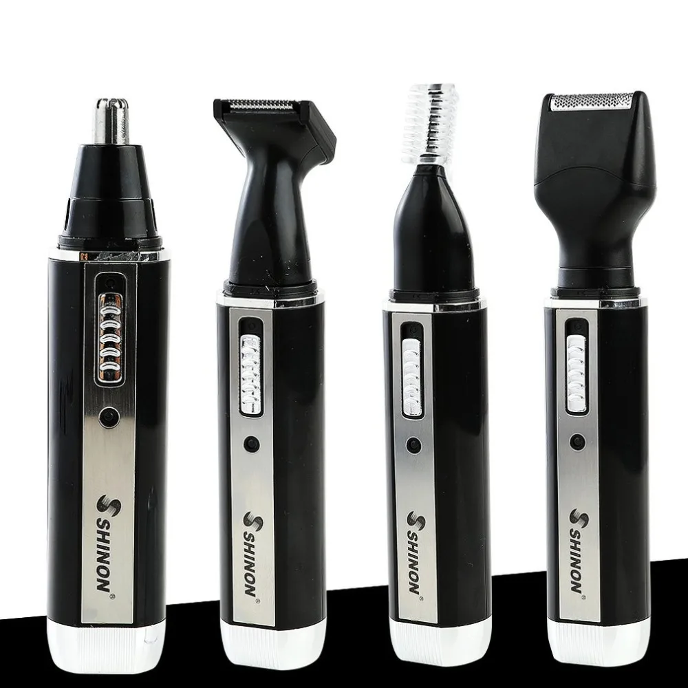  SH-2051 Multifunction 4 In 1 Electric Men Ear Nose Trimmer Rechargeable Portable Hair Clipper Shave