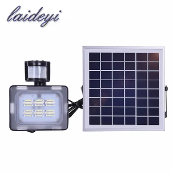

12/24V 10W 20W 30W 50W solar light PIR motion sensor led floodlight solar power with solar panels for garden solar light led