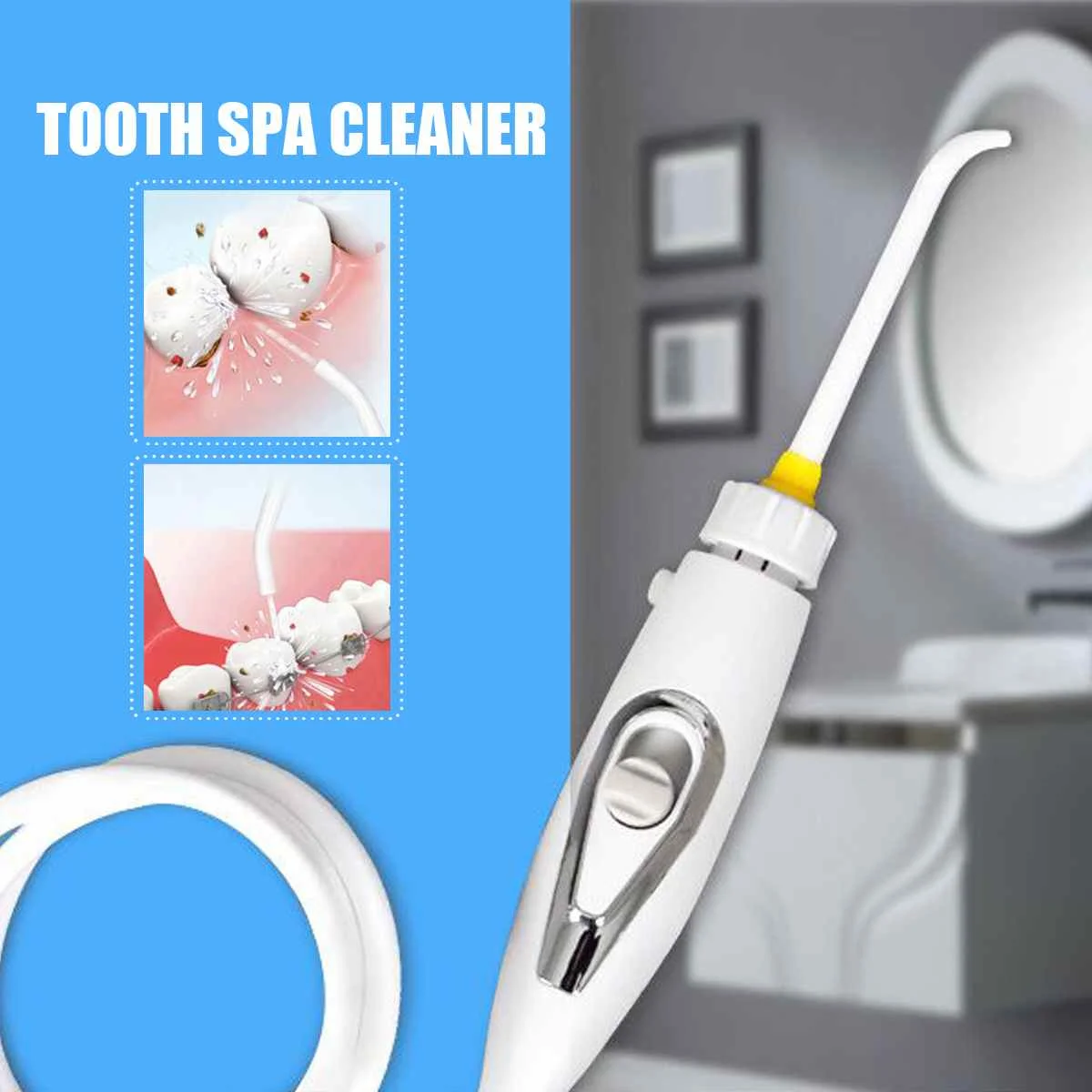 

6Pcs Nozzle Faucet Water Dental Flosser Portable Oral Irrigator Switch Jet Tooth Brush SPA Floss Toothbrush Irrigation