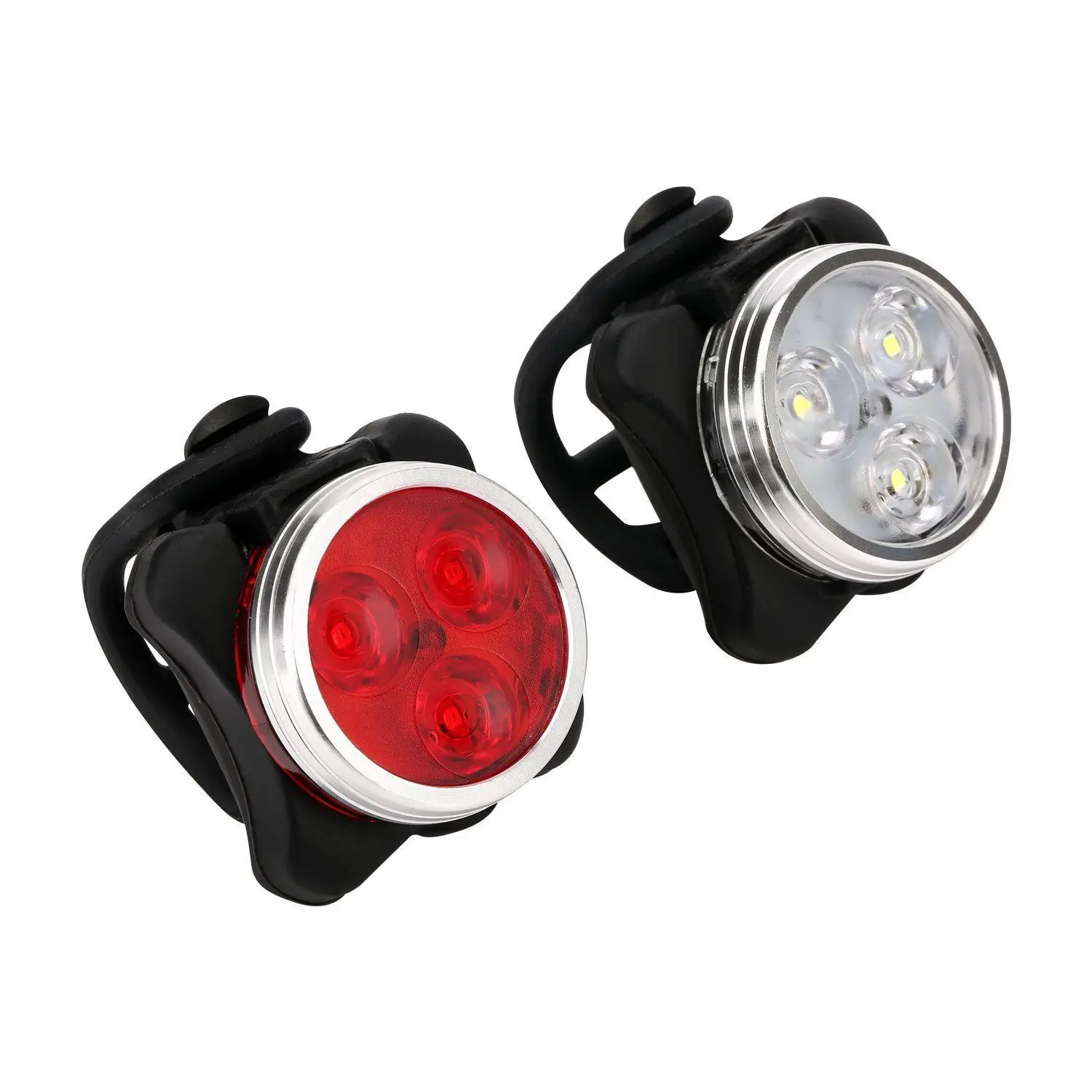 Flash Deal Built-in Battery USB Rechargeable LED Bicycle Light Bike lamp Cycling Set Bright Front Headlight Rear Back Tail Lanterna 4 Modes 2