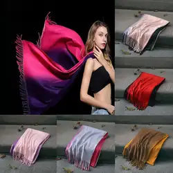 Женский модный кашемировый плотный палантин шарф Обертывания Теплый Шарф-палантин
