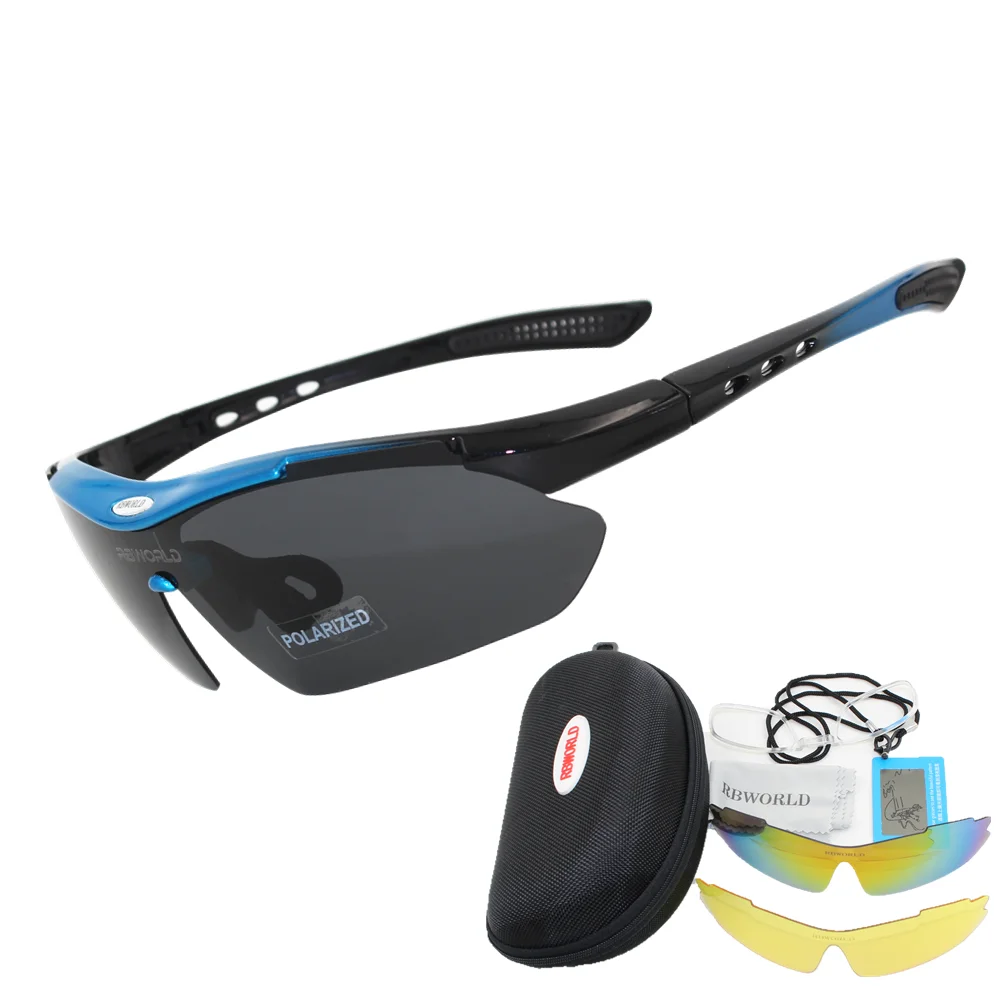 3 линзы Airsoftsports велосипедные солнцезащитные очки поляризационные мужские спортивные Mtb очки для горного велосипеда очки MTB UV400 - Цвет: 4a