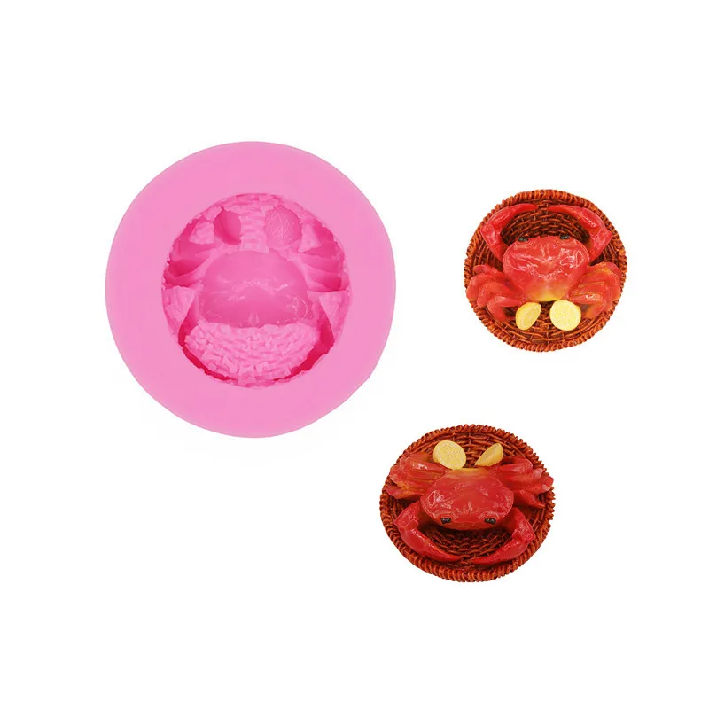 

Gadgets Large crab flexible silicone mold Crab Silicone Mold - Food Safe Fondant Chocolate Candy Mold - Jewelry Resin Metal Cla