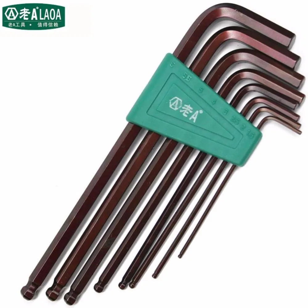 Buy LAOA 8 in 1 Hex Wrenches Bronze S2 Alloy Steel