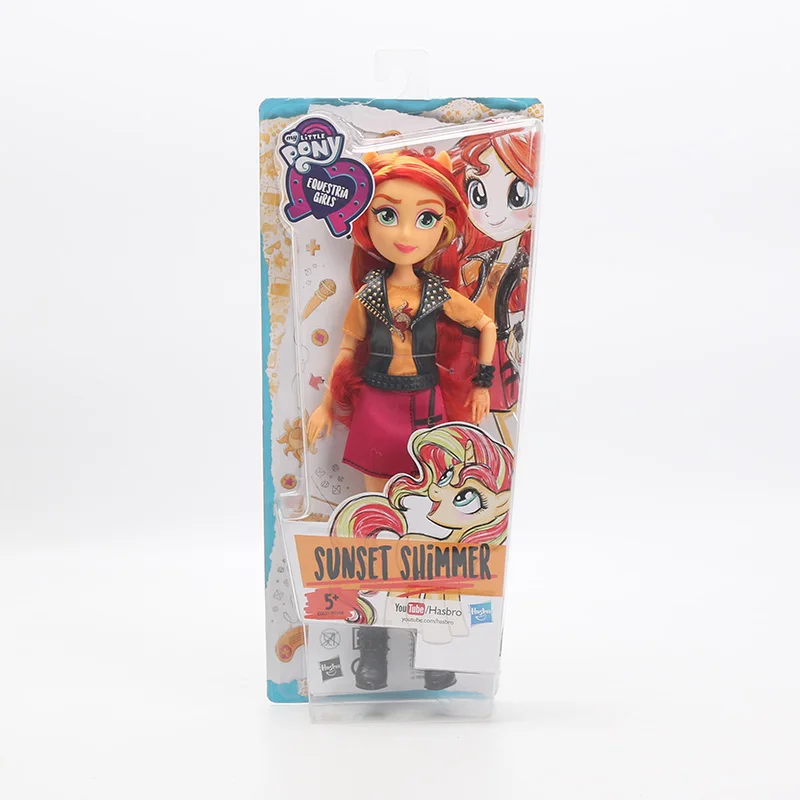 Игрушки My Little Pony Equestria Girls Sunset Shimmer Apple Jack Rarity ПВХ фигурки пони классический стиль коллекционные куклы