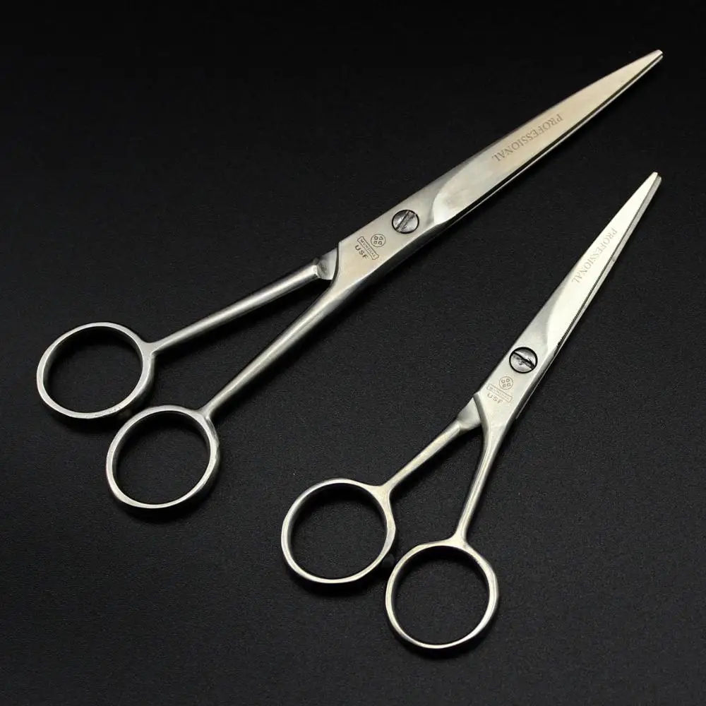 

5" 6'' Japan Steel 440C Barber Hairdressing Scissors Cutting Shears Scissors Professional Human Hair Scissors