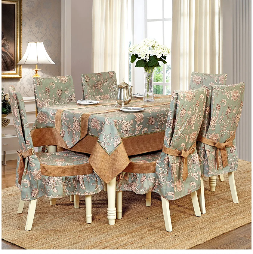 Dining Table Cloth Chair Cover Set Tablecloth Chair Cover Custom