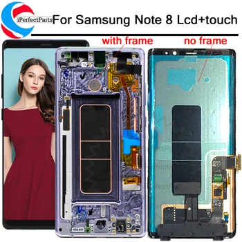 

6.3'For Samsung galaxy Note 8 N950F N950D N950DS N950U Lcd Display Touch Screen Digitizer Assembly with Frame For Samsung Note 8