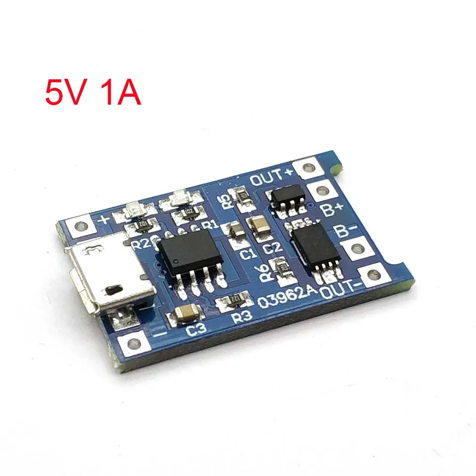 Micro USB 5V 1A 18650 TP4056 модуль зарядного устройства литиевой батареи зарядная плата с