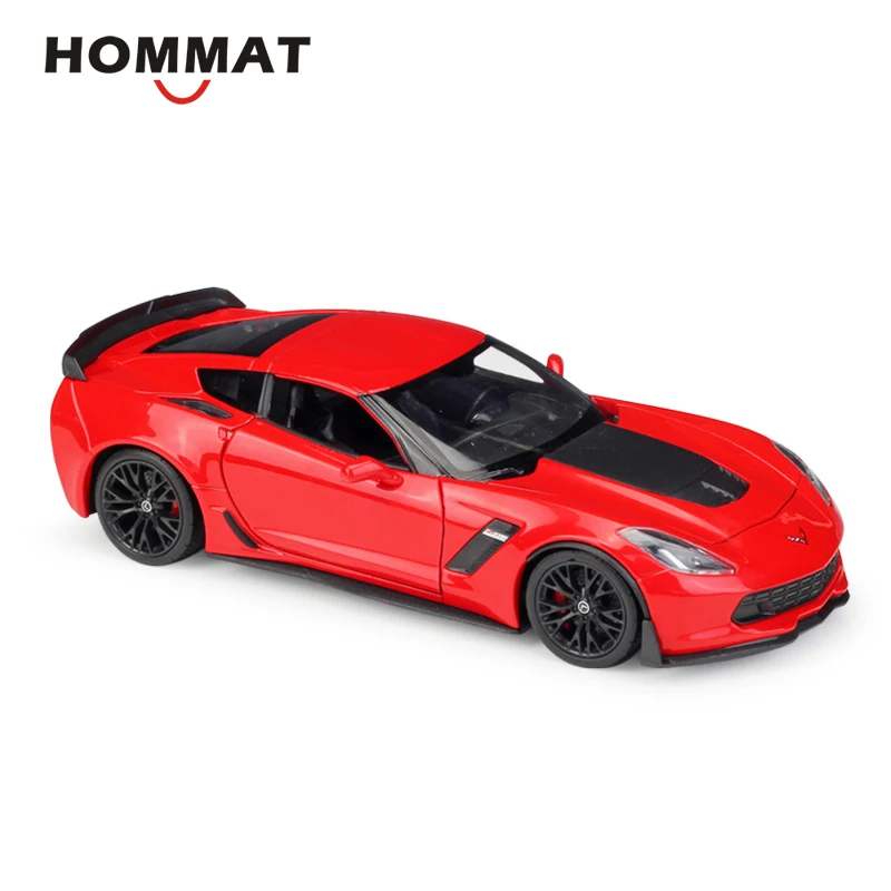 Hommate моделирование 1/24 2017 Chevrolet Corvette Z06 модель автомобиля сплав металла 1:24 Diecasts & Toy