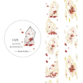 

30mm wide Diamond Rose bronzing decoration washi tape DIY scrapbooking masking tape escolar