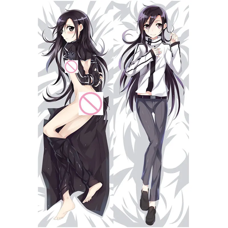 Чехол для подушки Kirito Yuuki Asuna Dakimakura с изображением аниме меча 3D чехол двусторонний