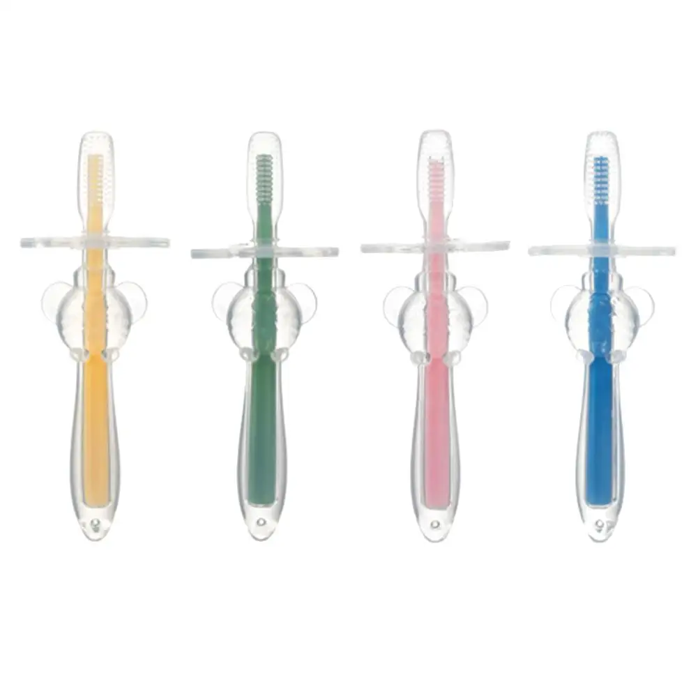 New Cute Soft Silicone Baby Infants Training Toothbrushes Dental Oral