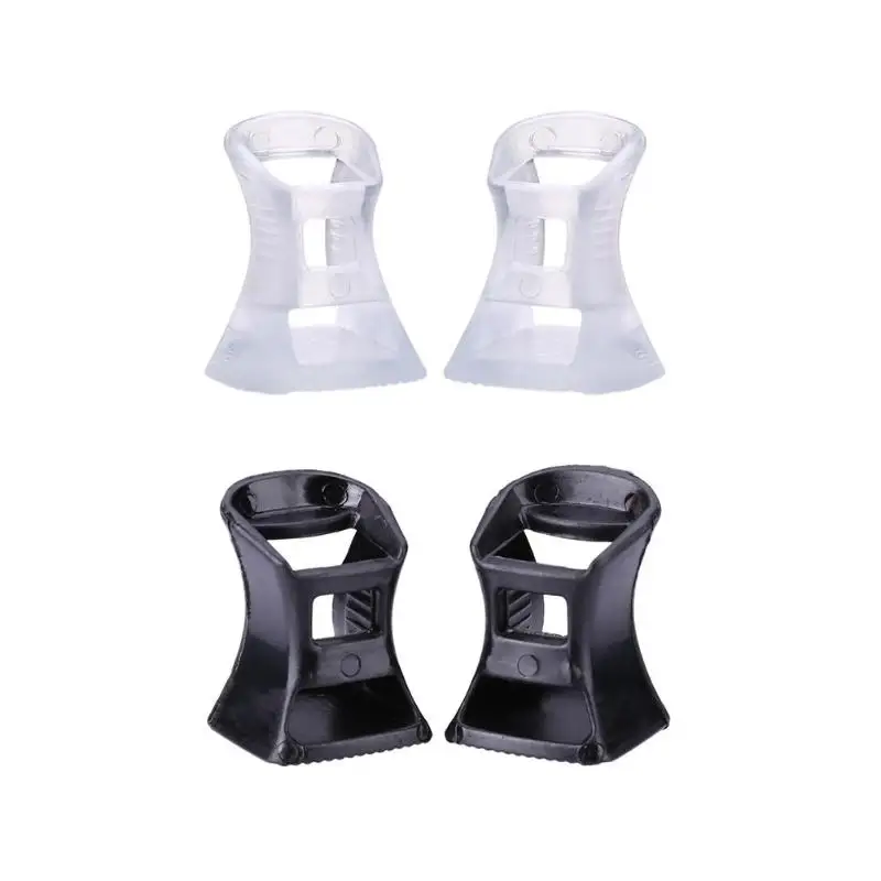 

2pcs/set Women High Heel Protectors Horseshoe Shape Shoes Heel Covers Stoppers Anti-slip PVC Latin Stiletto Dancing Covers