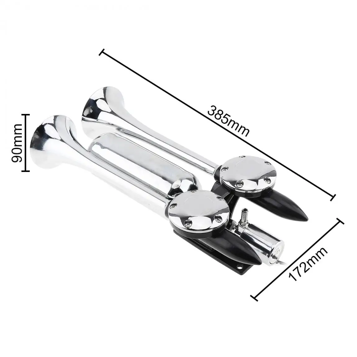 12-24 в 100-115 дБ супер сильный шумные воздушные рожки воздушный компрессор двойная труба Воздушный Рог для автомобиля Грузовик Лодка Поезд Автомобиль