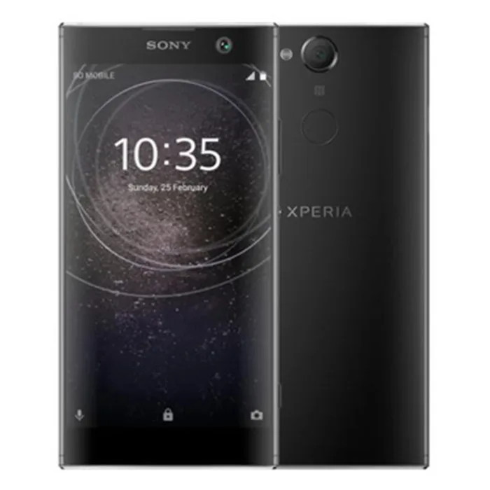 Разблокированный мобильный телефон Sony Xperia XA2, четыре ядра, 5,2 дюймов, 3 ГБ ОЗУ, 32 Гб ПЗУ, камера 23 МП, LTE 1080 P, две sim-карты - Цвет: Черный