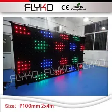 P10cm гибкий светодиодный рекламный экран 7ft x 14ft Портативный светодиодный экран дисплей