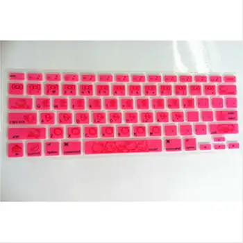 

Ultra-thin Dark Pink Hello cute Kitty Silicone Keyboard Cover Skin Protectorfor for Apple MacBook Air Pro 13 15 17