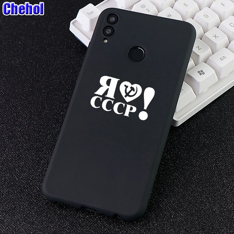 Phone Cases for Huawei Honor Note Mate10 Pro 20X Nova3 3i Case I Love CCCP Soft TPU Silicone Cell Covers Accessories |