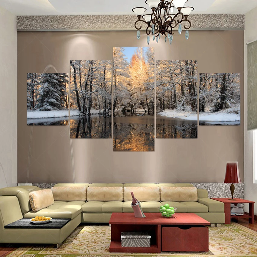 Картина на холсте для гостиной 5 шт. картина маслом без рамки 5070|art pictures|picture for living