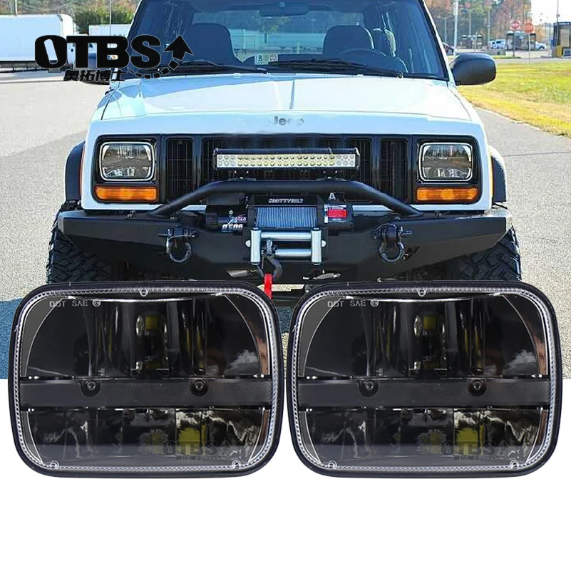 

5"x7"/6"x7" Led Headlight Hi/Lo Beam Headlamp For Jeep Wrangler YJ Cherokee XJ Toyota pickup Trucks Replacement H6054 H5054