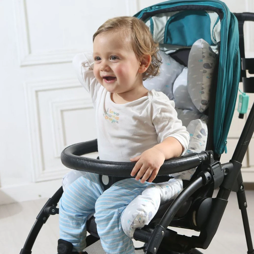 

2 Sides Printed Baby Stroller Mat Pad Baby Diaper Pad Infant Stroller Cushion Cotton Pushchair Mat Mattress Prams Stroller Mats