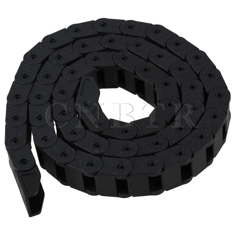 

CNBTR Black R28 10x15 mm Router Mill Cable Drag Chain Wire 1000MM Bridge Type