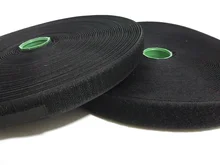 2Rolls/set 2cm*10m or 2cm*25m sew-on Hook and Loop fastener tape for clothing White or Black not self-adhesive hook&loop fabric clothing and self worth