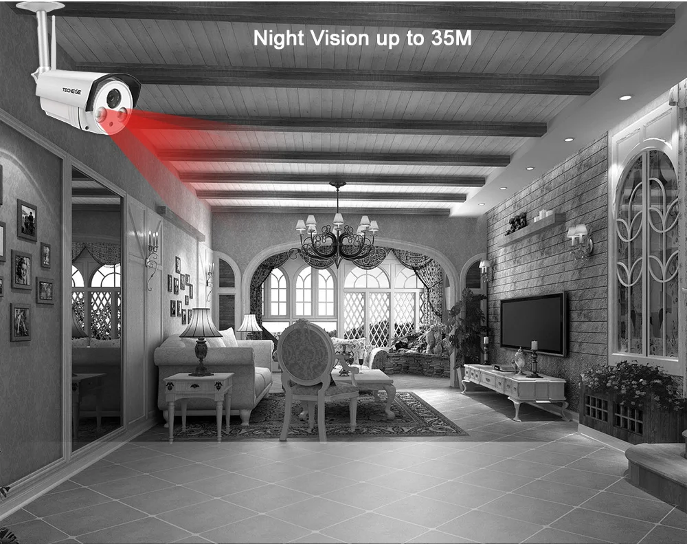 Techege yoosee IP Камера аудио запись Wi Fi 1080 P 960 720 ONVIF P2P Беспроводной проводной CCTV