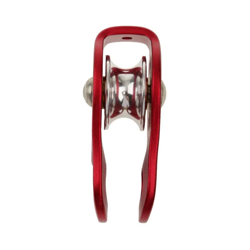 2 PCS 20KN Rock Pulley Rope Tree Climbing Climber Arborist Fixed Pulley Rock Climbing Mountaineering Pulley Adventure Tool 4