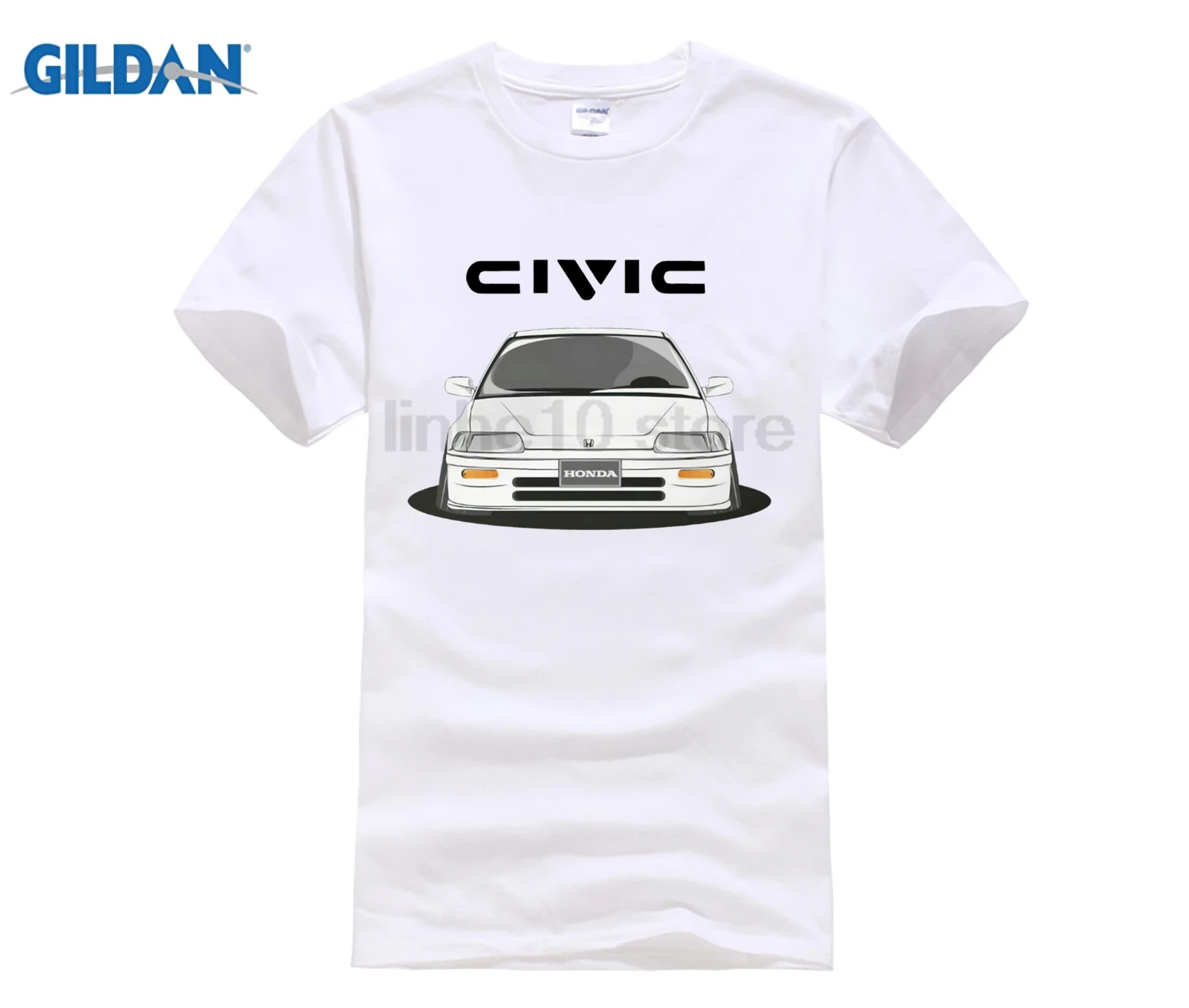 GILDAN Civic Vtec Boost Car Футболка 100% хлопок на заказ белые футболки Мужская футболка |