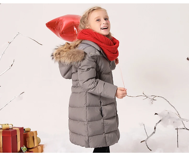 Зимние пальто и куртки для девочек; Верхняя одежда; теплый пуховик; детская одежда для девочек; детские парки; куртка с перьями для маленьких девочек