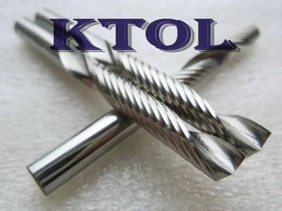 Tungsten Carbide Milling Cutter 1 Flute End Mill Cutter CNC Spiral Carbide Router Bits Set