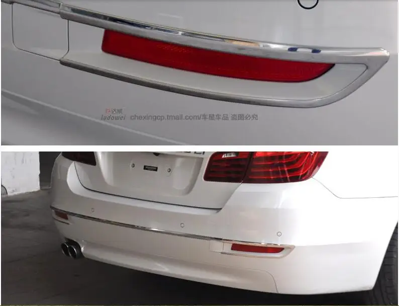 

Rear Trunk Lid Cover+Rear Fog Light Cover For BMW 5 Series F10 2014 2015