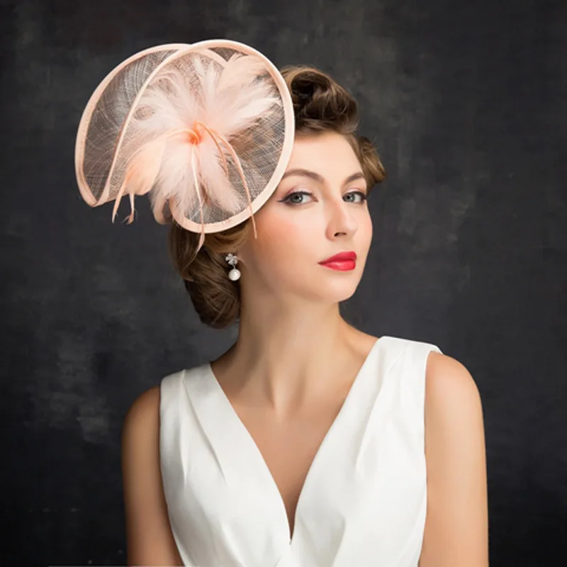 Bridal Wedding Hats And Fascinators Women Vintage Pillbox Hat For ...