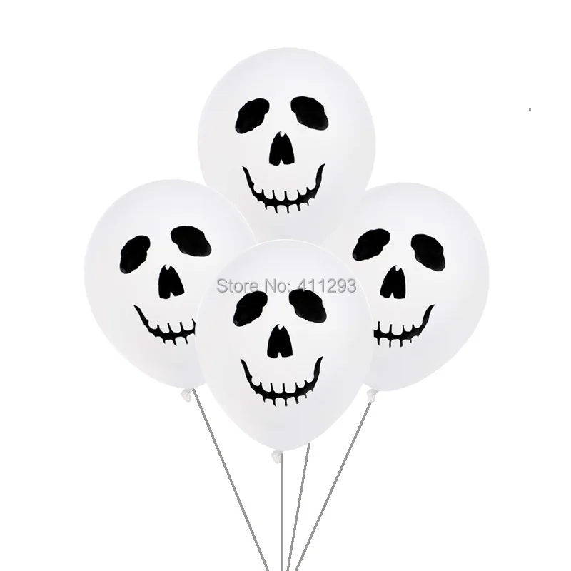 12pcs/lot skeleton balloons halloween party decorations halloween