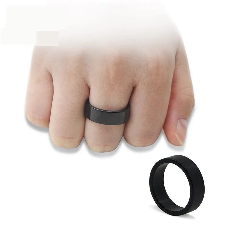 

Black Strong Magnetic Magic Ring Magnet Coin Magic Tricks Finger Decoration Magician Ring 18/19/20/21MM Size Magic Props Tools