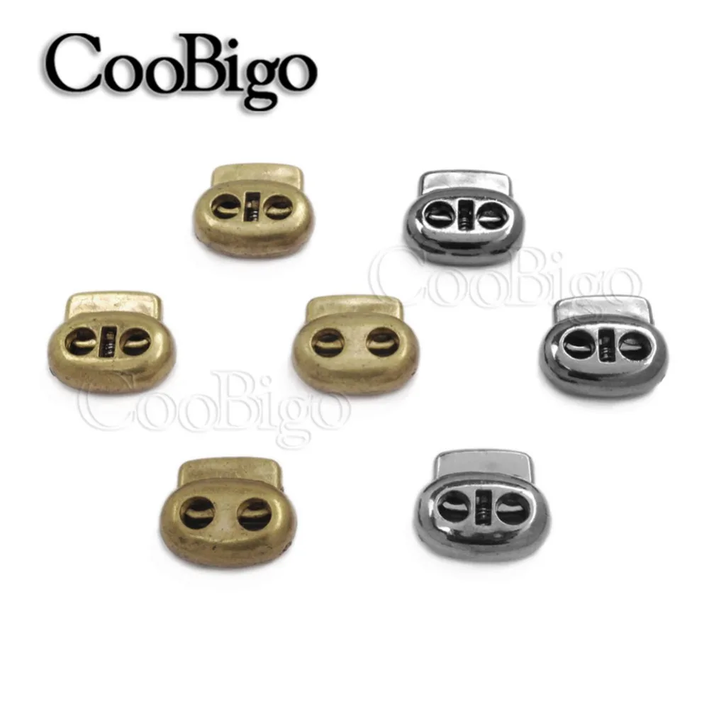 

5pcs Size 24mm*20mm*8.5mm Plastic Cord Lock Stopper 2 Hole Plating Toggle Clip Apparel Shoelace Backpack Sportswear Accessories