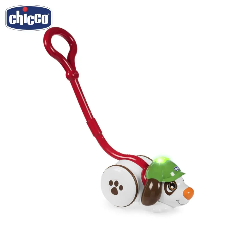 Музыкальная игрушка-каталка Chicco "Собака Шерлок" 12м