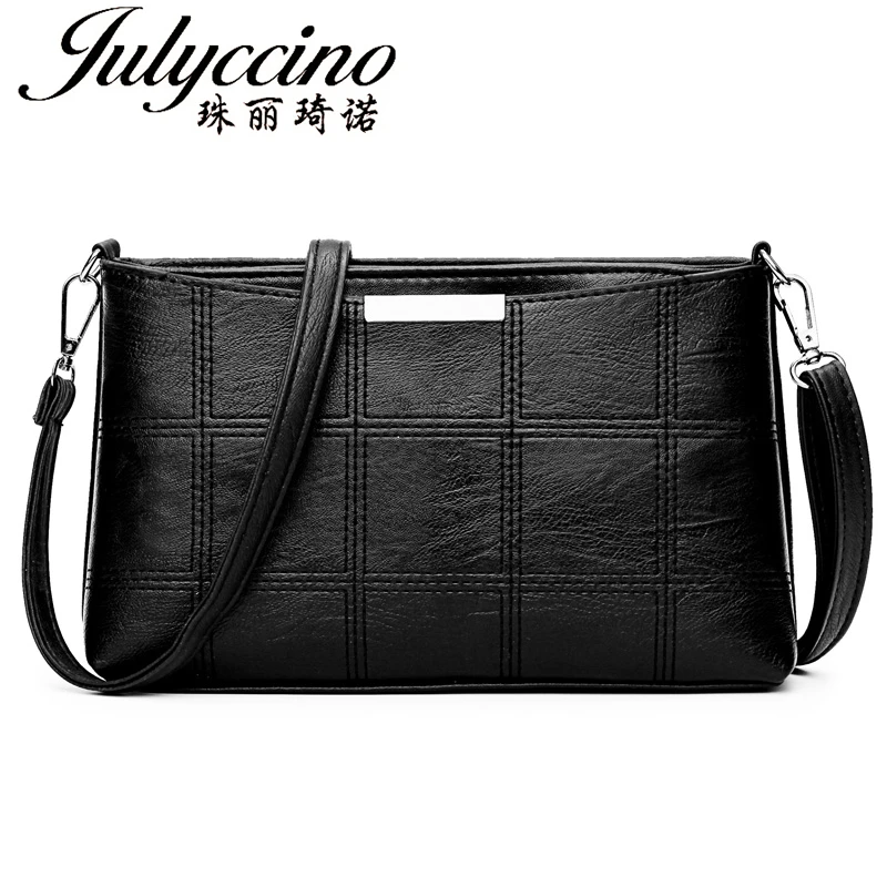 

JULYCCINO Women Plaid Messenger Bags Sac a Main Leather Shoulder Bags Women Crossbody Bag Ladies Designer High Quality Handbags