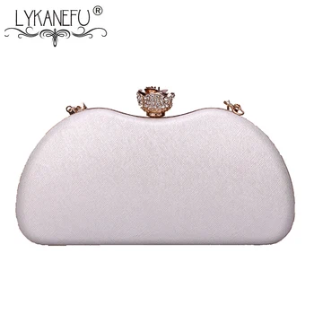 

LYKANEFU Luxury Female Hand Bag Designer Evening Bag Clutch Purse Women Bag Day Clutches Ladies Chain Shoulder Bags with Diamond