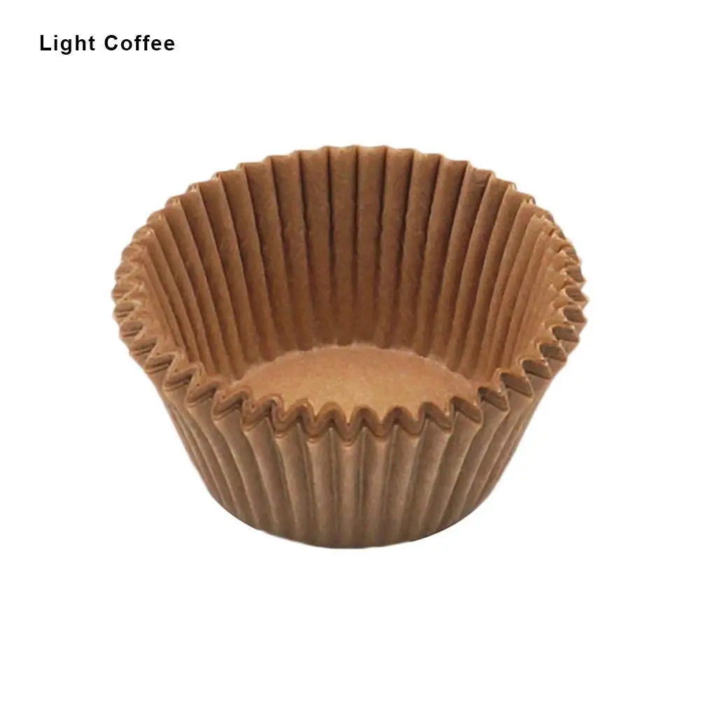 Waasoscon 100 шт./упак. домашняя кухонная посуда для выпечки инструменты для торта мини-бумажная упаковка для капкейков Свадебная обертка формы для маффинов чашки для выпечки - Цвет: Light Coffee