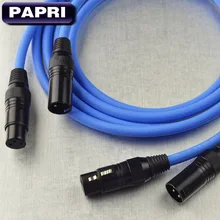 PAPRI MPS E-310 XLR Connector Plug 99.99997% OFC Silver Plated DIY Cable For High Quality Audio Wire HiFi DAC DVD