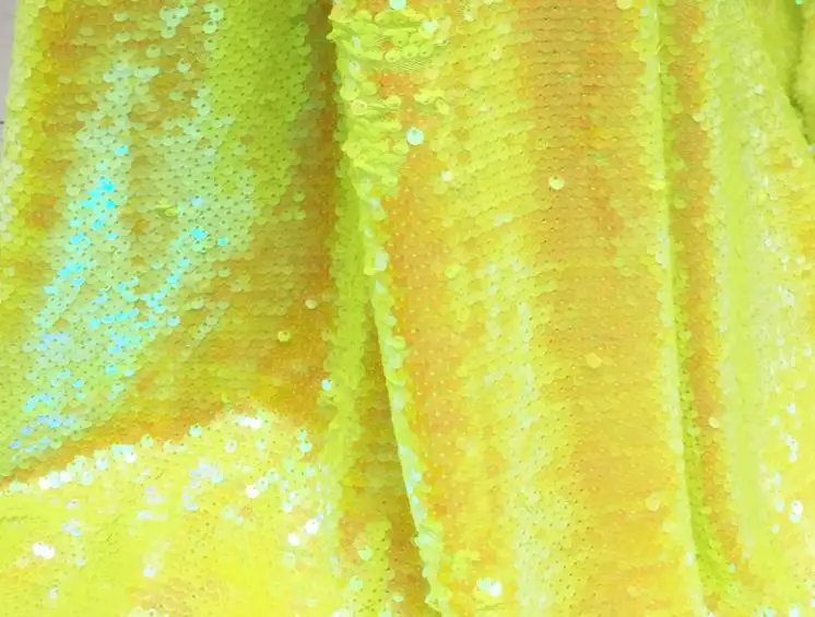 1 ярд Width140cm лимонно-желтые блестки ткань для платья материал для вышивания Чехлы бегуны сумки декоры